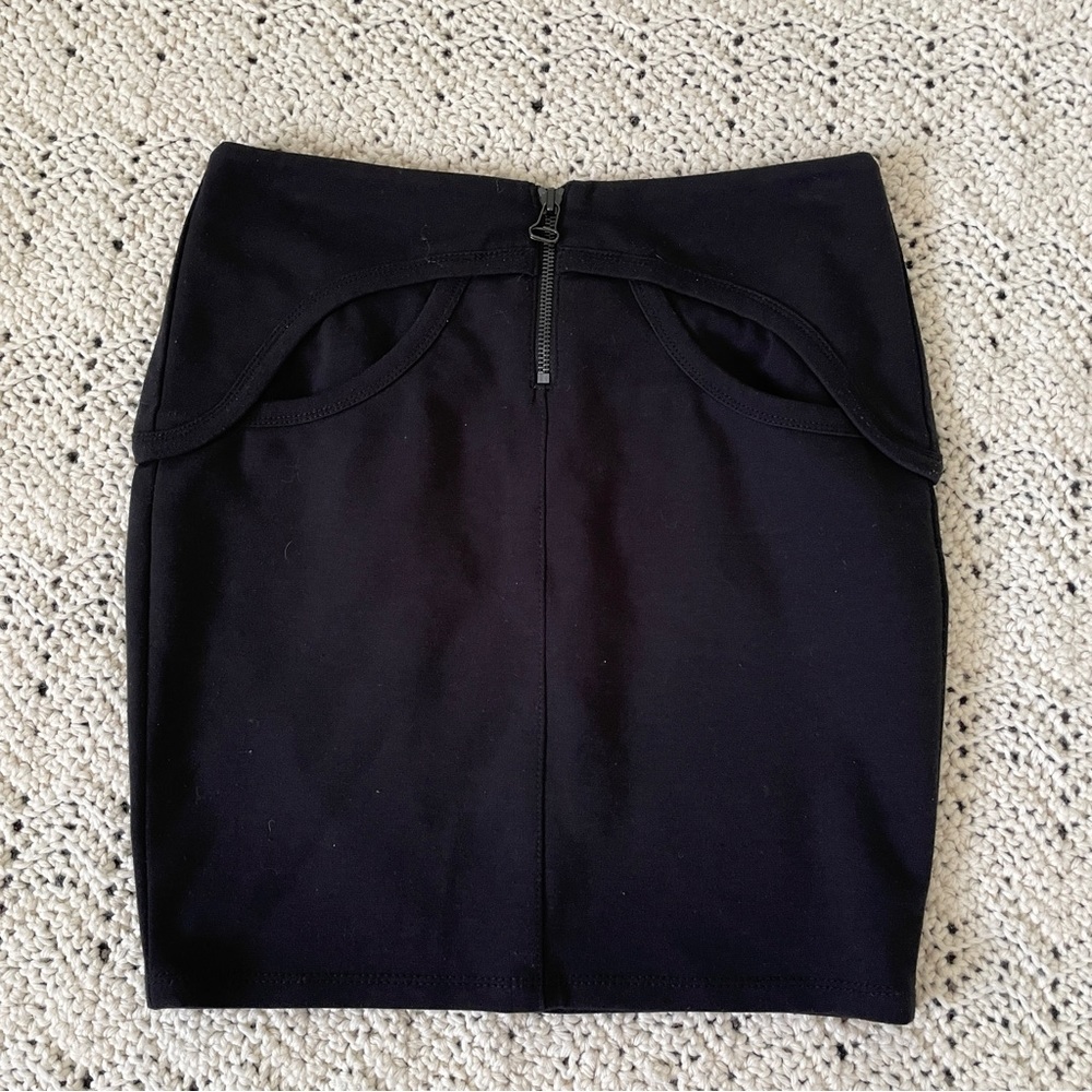 Alexander Wang Bodycon Mini Skirt Black (XSmall)